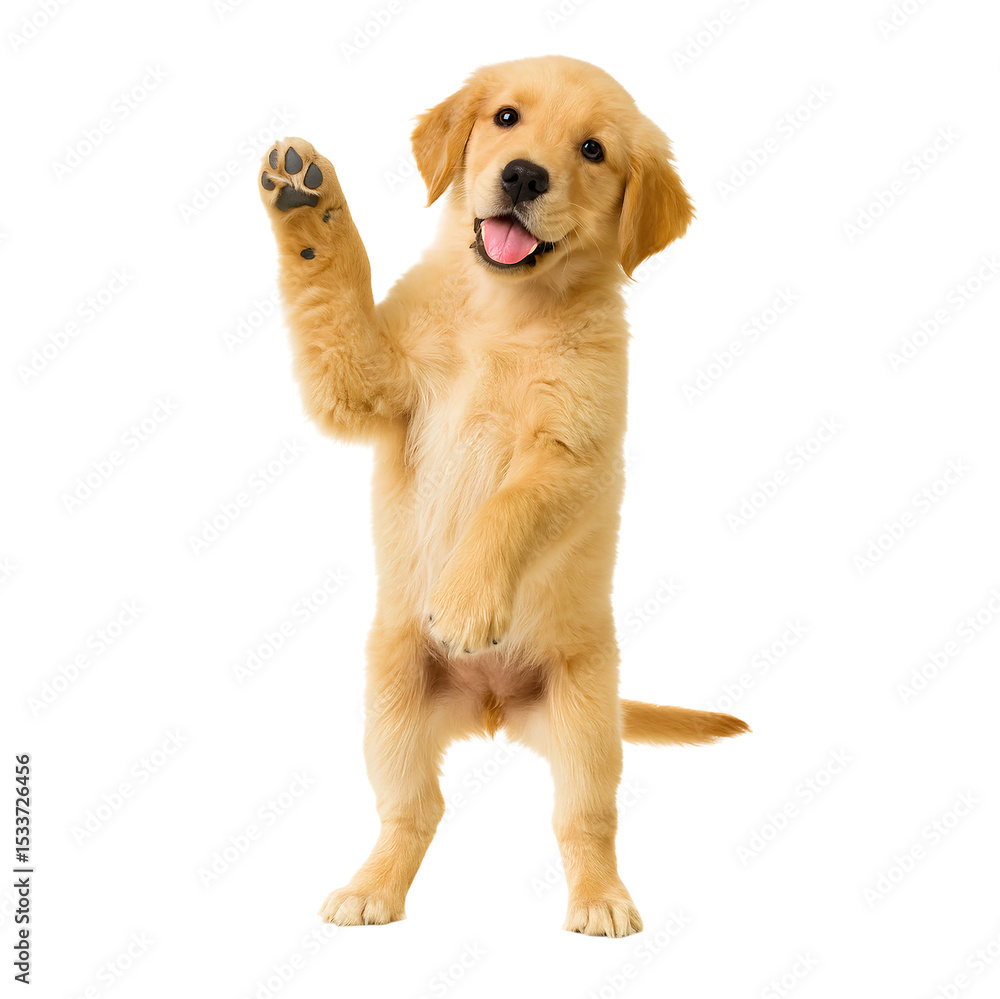 beagle dog raising paw while standing beagle dog raising paw while standing