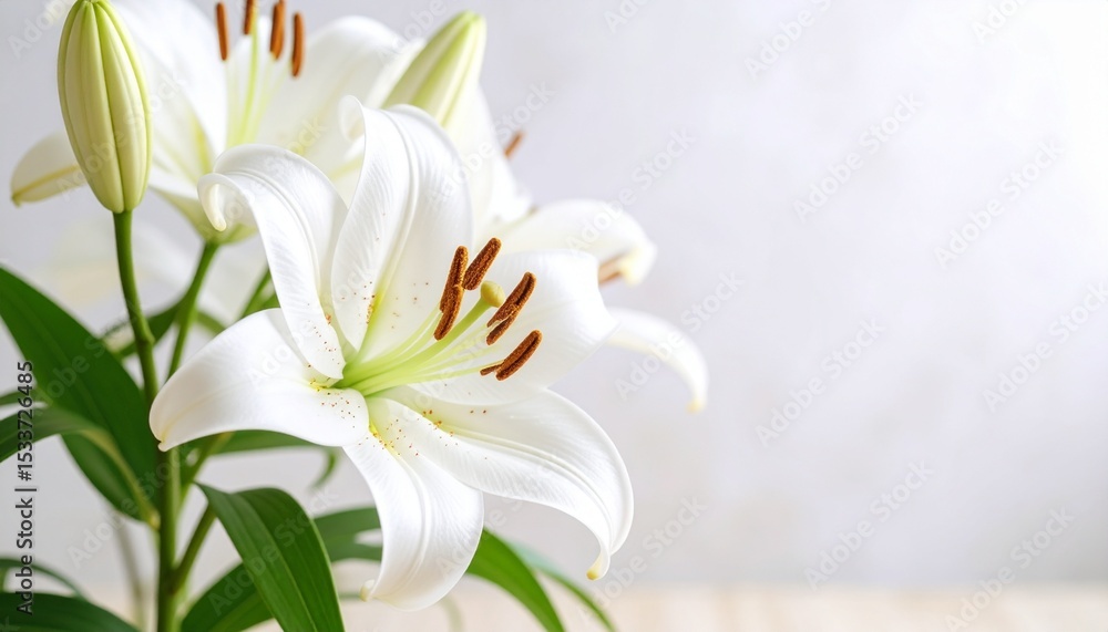 Obraz premium Lily flower background