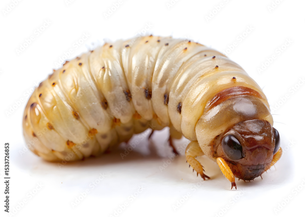 Naklejka premium caterpillar on white background