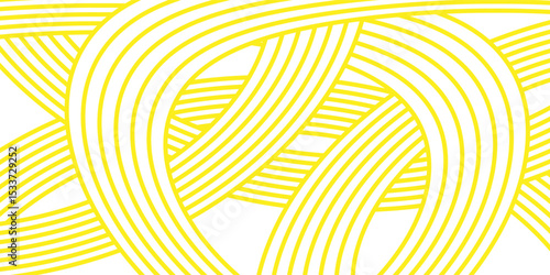 Pasta background, spaghetti abstract geometric pattern. Macaroni yellow poster. Wavy abstract pattern. Pasta vector illustration