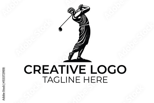 golf player silhouette