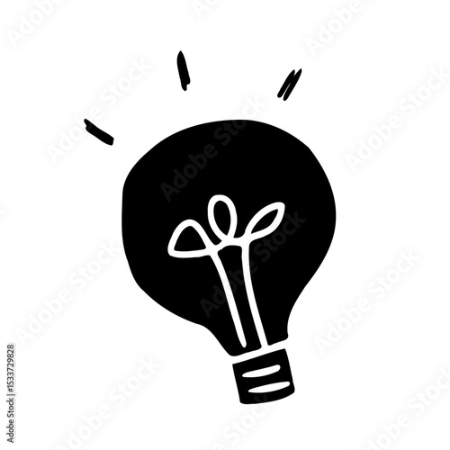 light bulb idea icon