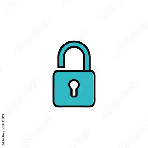 Unlock Icon (white background)