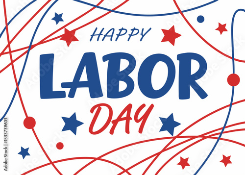 Colorful Labor Day Celebration with Activities
