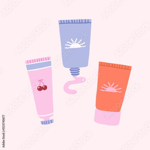 Handdrawn Skincare Element
