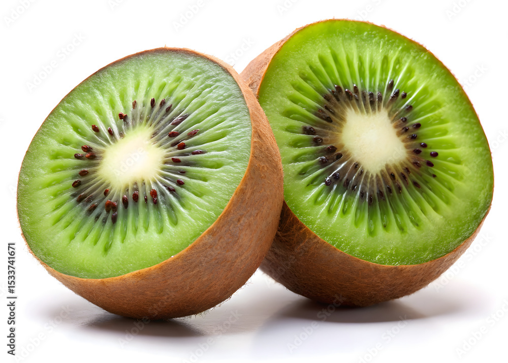 Fototapeta premium kiwi fruit on white background