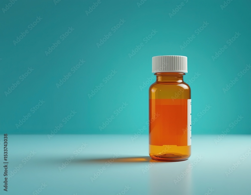 Empty Medication Bottle - No Refills - Healthcare Image Empty Medication Bottle - No Refills - Healthcare Image