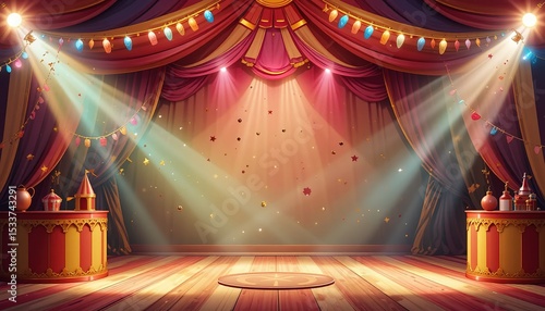 Festive Circus Celebration Background Design