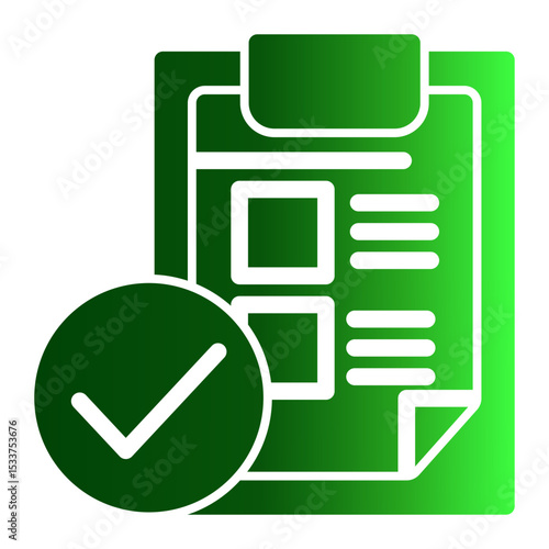 Guideline Framework Icon - Solid Gradient Style for Decision-Making Standards.