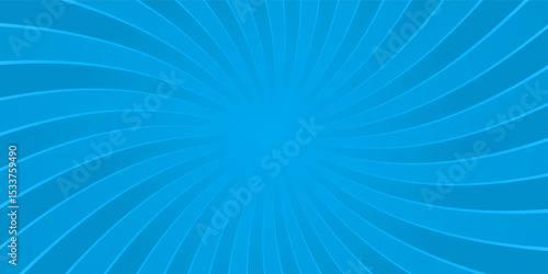 Bright blue rays background with 16:9 aspect ratio. Comics, pop art style. Vector, eps 10.