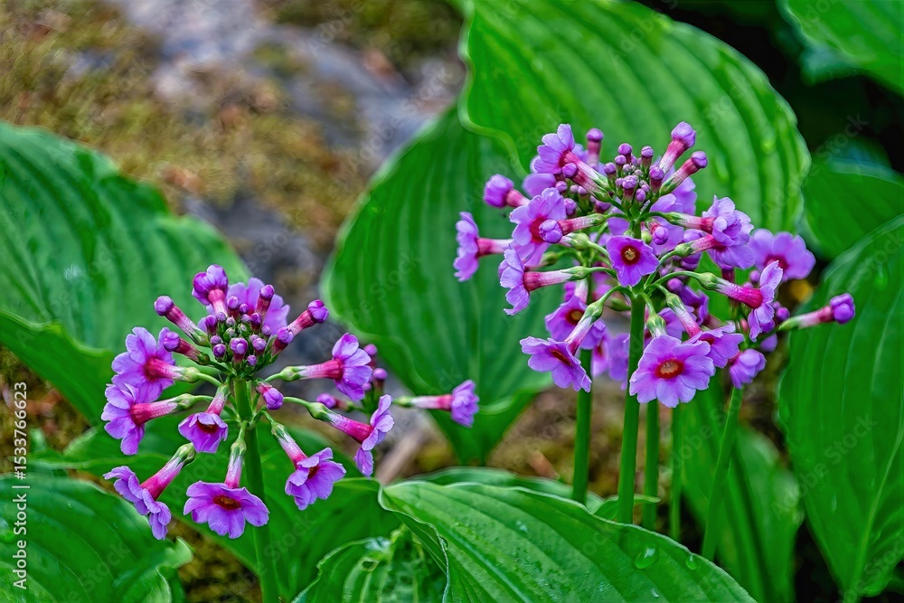 Fototapeta premium purple flowers in the garden