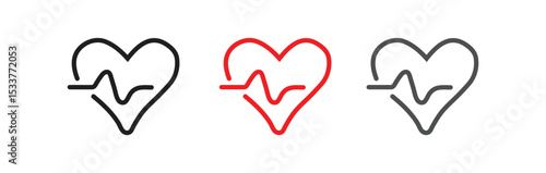 doodle heart. Stroke is editable so you can make thicker. Continuous seamless line art drawing.