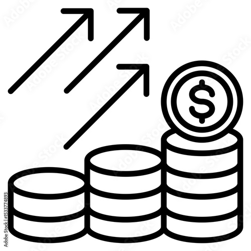Increase line icon