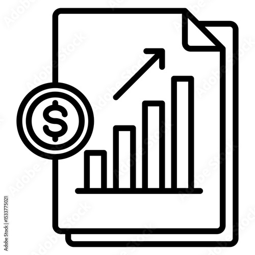 Sales line icon