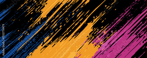 Texture for sport racing. Geometric orange blue pattern vector illustration