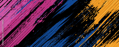 Texture for sport racing. Geometric orange blue pattern vector illustration