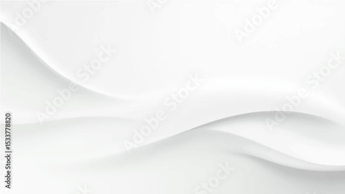 Abstract soft white gradient abstract background with flowing curves and grain texture.