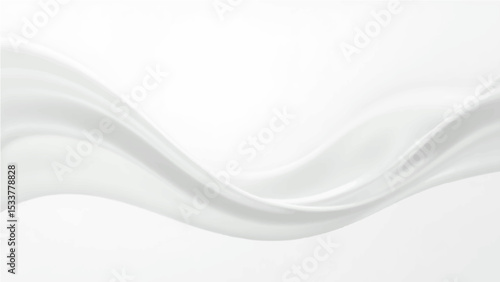Abstract soft white gradient abstract background with flowing curves and grain texture.