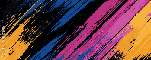 Texture for sport racing. Geometric orange blue pattern vector illustration