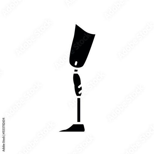 prosthesis black glyph icon for digital and print projects.