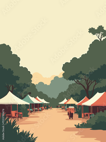 Port Harcourt — Port Harcourt Zoo, Khana Market, Isaac Boro Park in olive, rust, cream, and slate