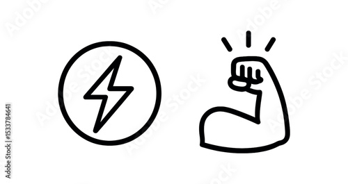 Stress and mental burnout concept with sad male figure and symbols vector line icon illustration