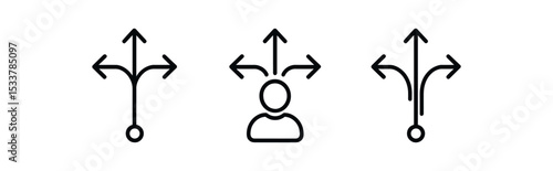 Hammer, drill, and wrench icons - tools for construction and repair vector line icon illustration