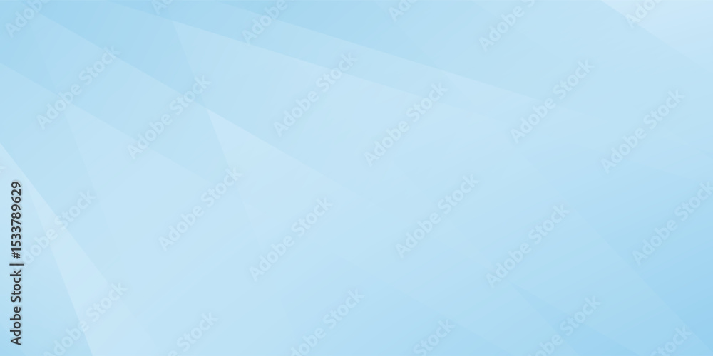 Fototapeta premium Light blue abstract background vector illustration with triangle geometric shapes and copy space. Suitable for backgrounds, banners, flyers, templates, and presentations