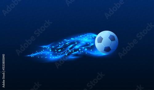 Abstract soccer background, football award banner