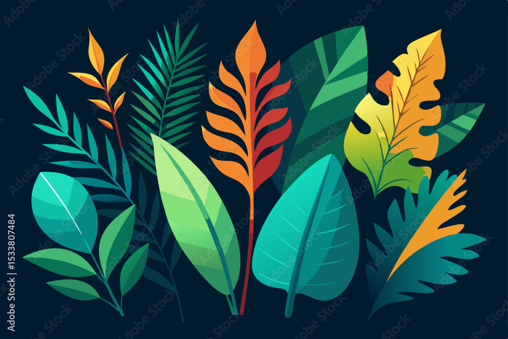 Fototapeta premium autumn leaves vector
