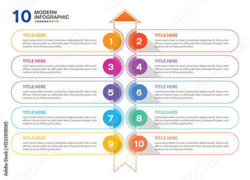 10 Infographic, Business concept.