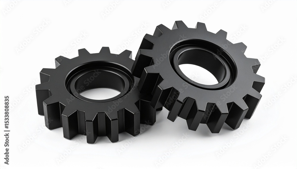 gears on white background gears on white background