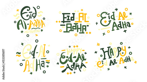 Modern Eid Al-Adha Abstract Greeting Card
