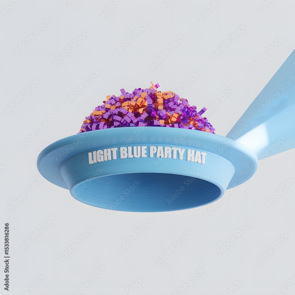 Obraz premium Party Hat with Confetti
