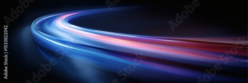 Abstract Light Trails in Motion