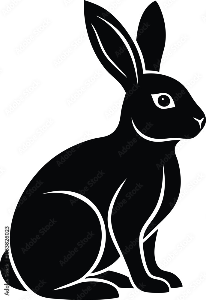 Obraz premium Rabbit Silhouette