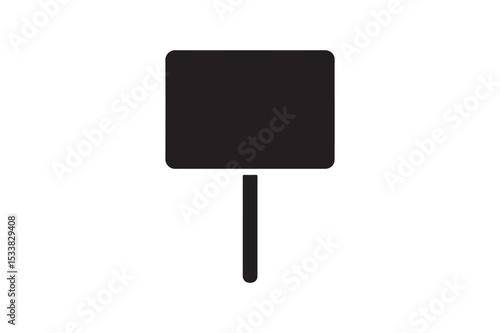 Civil Rights Sign silhouette vector with white background