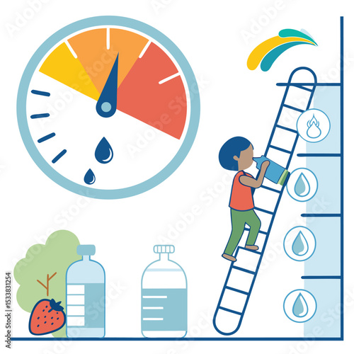 Infographic: Daily water intake