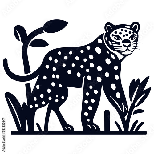 leopard, animal, vector, transparent background, creature, panthera pardus, icon, cute, mammal, zoo, safari, wild, cheetah, predator, isolated, wildlife, nature, feline, carnivore