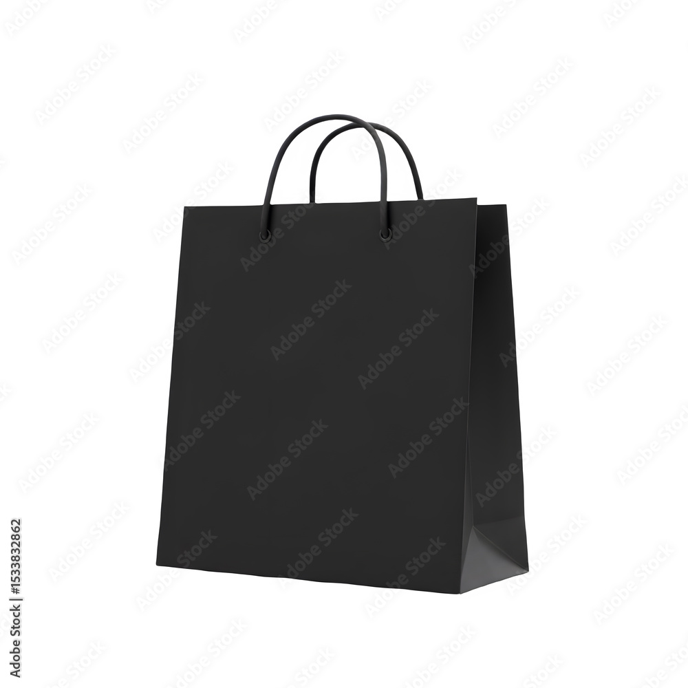 Black Paper Shopping Bag Retail Packaging Mockup for Branding Black Paper Shopping Bag Retail Packaging Mockup for Branding