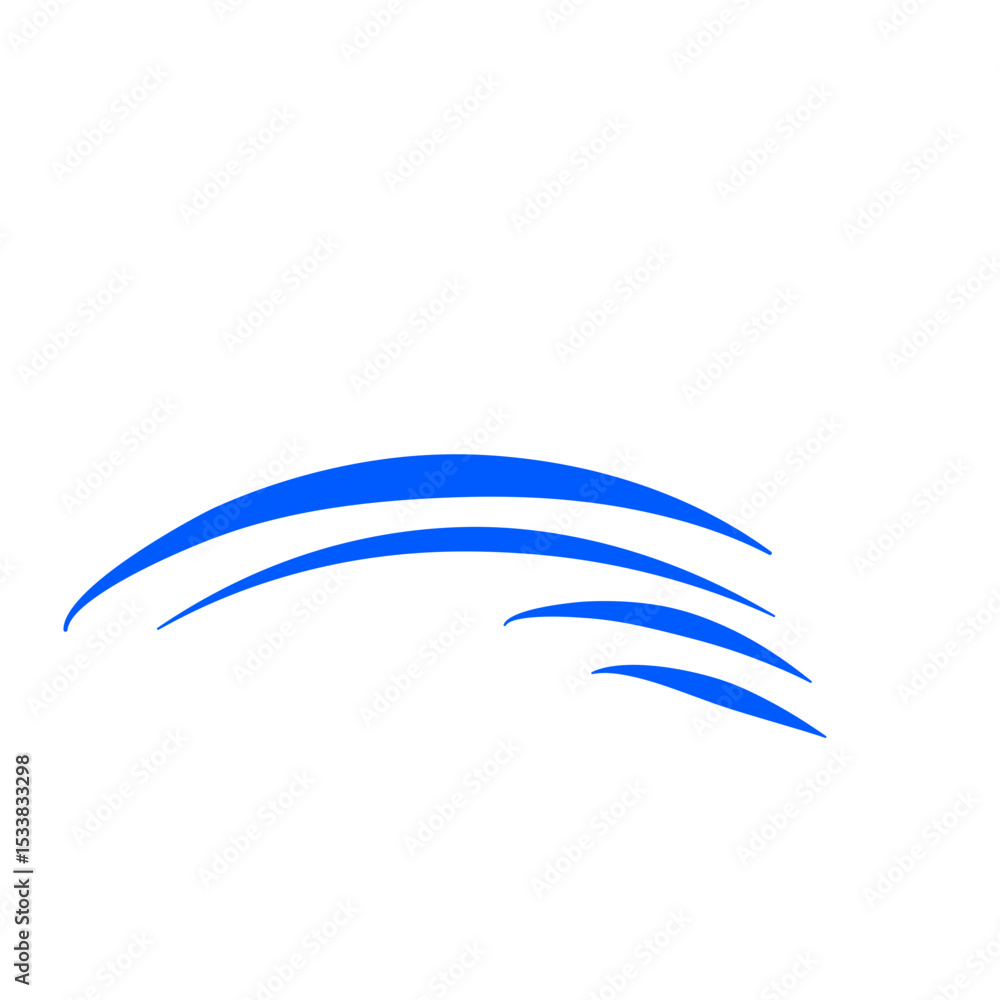 Obraz premium Blue Wind Line