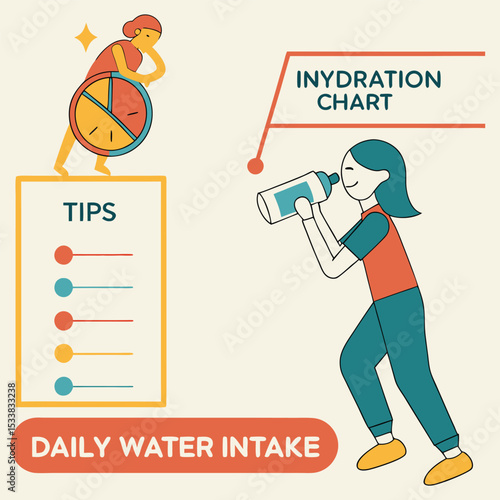 Infographic: Daily water intake