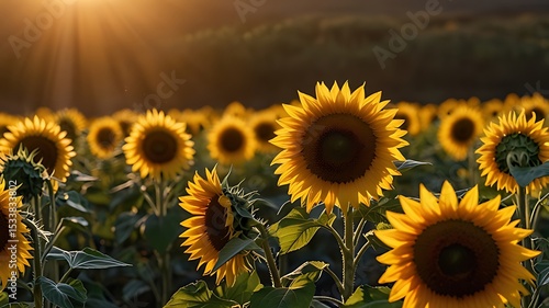 field of sunflowers