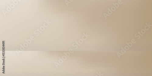 Background Beige Wall Studio Room and White Light,Shadow on Podium Stage for Product,Autumn Brown Backdrop.Fall Season scene banner with sunlight on floor texture,Interior Kitchen with blur gradient