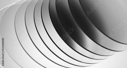 Quadro su tela Abstract 3D render with aligned glass panels, poster wallpaper
