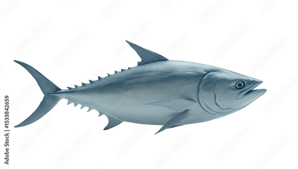 Naklejka premium Gray tuna profile