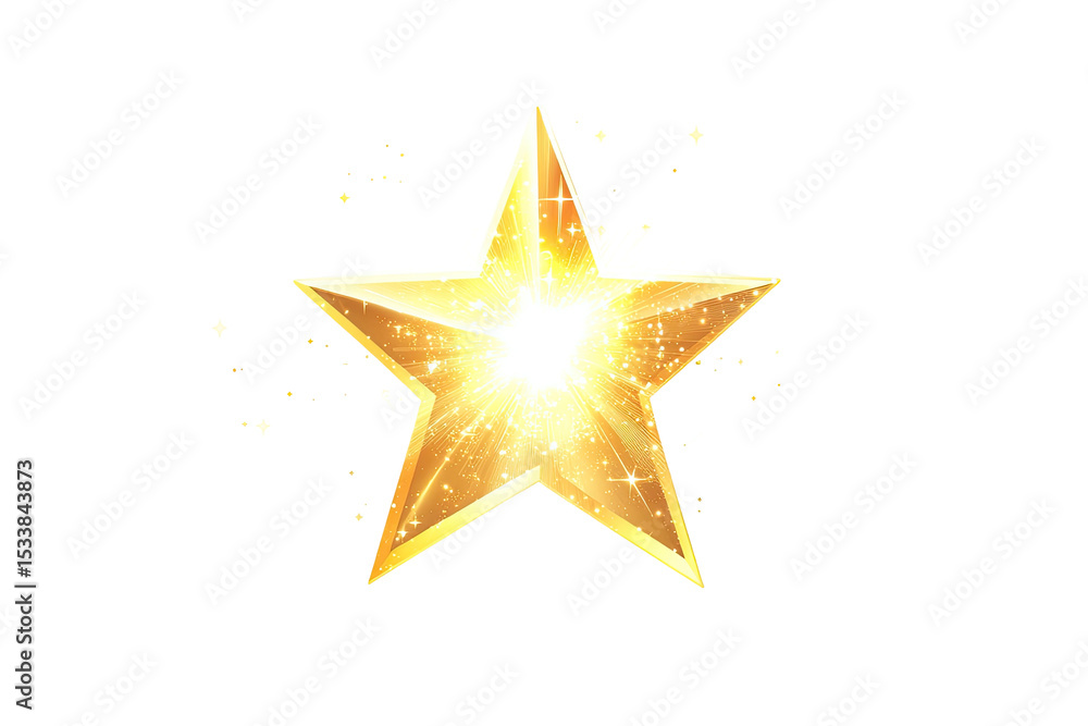 Obraz premium Golden starburst graphic