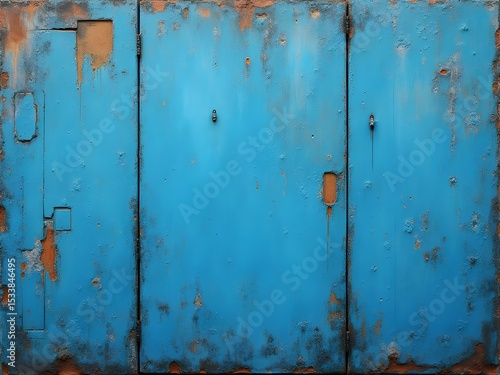 rusty metal door