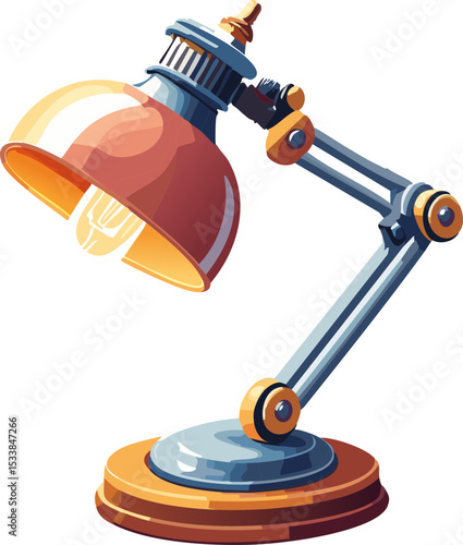 une lampe de bureau ancienne