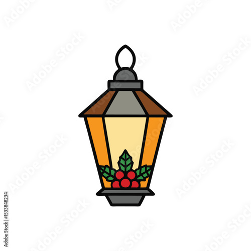 lantern on a white background
